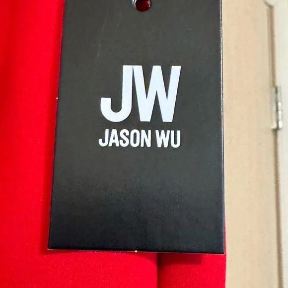 Jason Wu Ruby Red Ruffle Sleeveless NWT Dress Size Medium - Picture 6 of 10